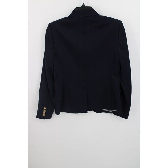 J. Crew Schoolboy Wool Stretch Blazer in Navy Style 03171 Size 8 Gold Buttons - Picture 7 of 9